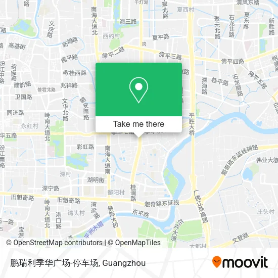 鹏瑞利季华广场-停车场 map