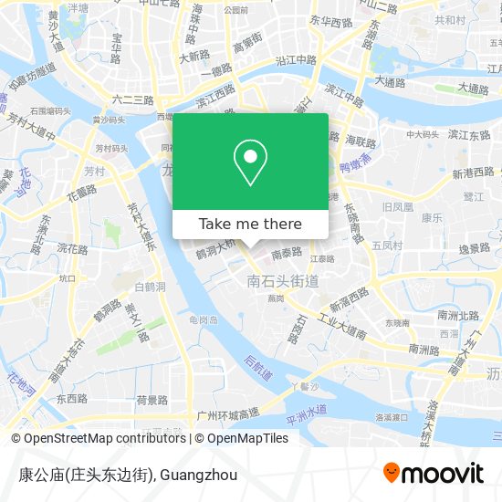 康公庙(庄头东边街) map