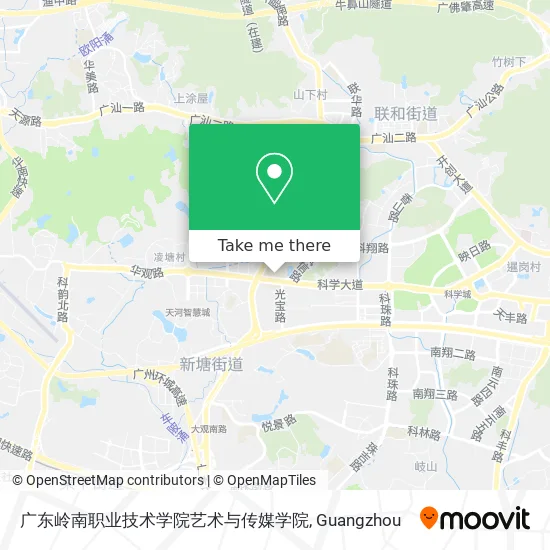 广东岭南职业技术学院艺术与传媒学院 map
