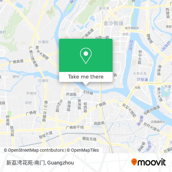 新荔湾花苑-南门 map