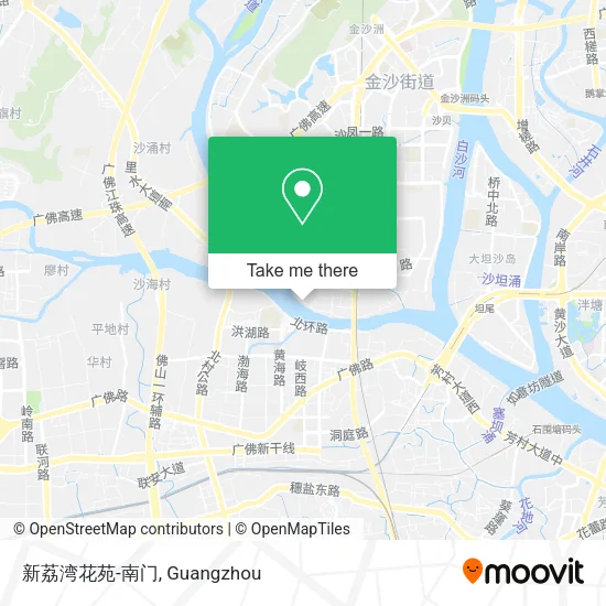 新荔湾花苑-南门 map