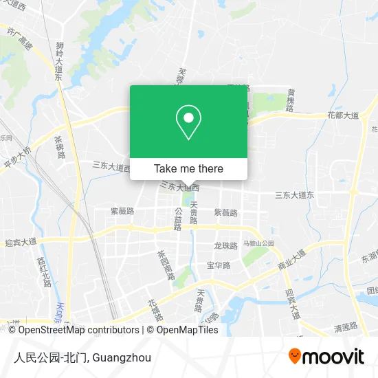 人民公园-北门 map