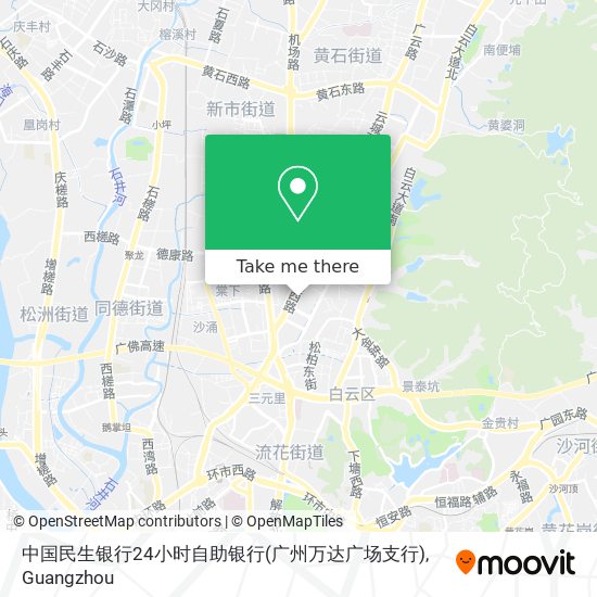 中国民生银行24小时自助银行(广州万达广场支行) map