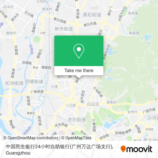 中国民生银行24小时自助银行(广州万达广场支行) map