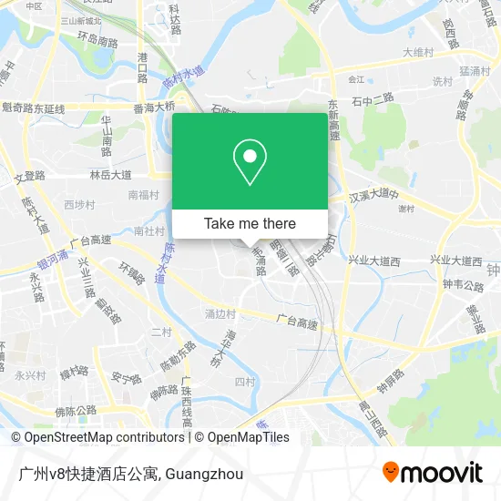 广州v8快捷酒店公寓 map