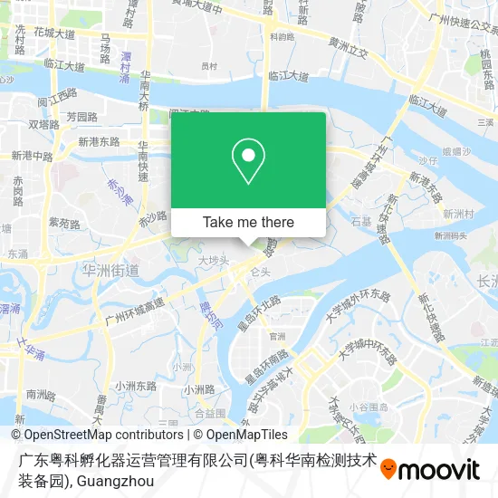 广东粤科孵化器运营管理有限公司(粤科华南检测技术装备园) map