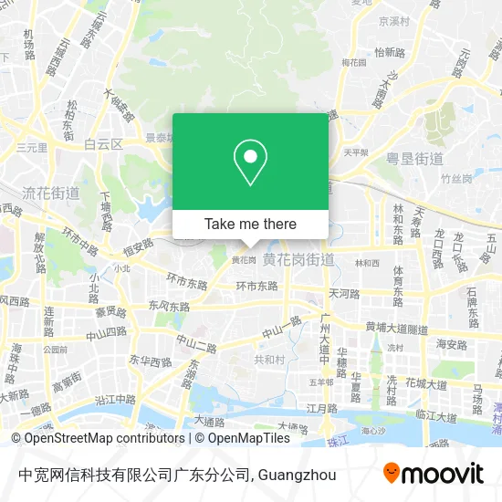 中宽网信科技有限公司广东分公司 map