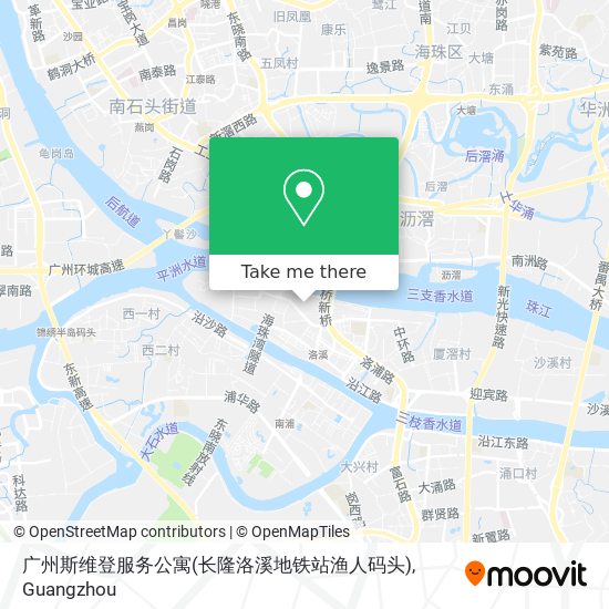广州斯维登服务公寓(长隆洛溪地铁站渔人码头) map