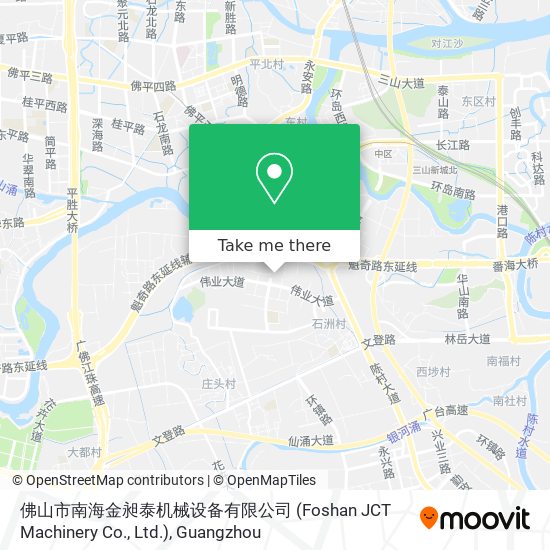 佛山市南海金昶泰机械设备有限公司 (Foshan JCT Machinery Co., Ltd.) map