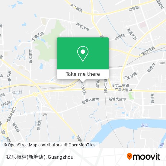 我乐橱柜(新塘店) map