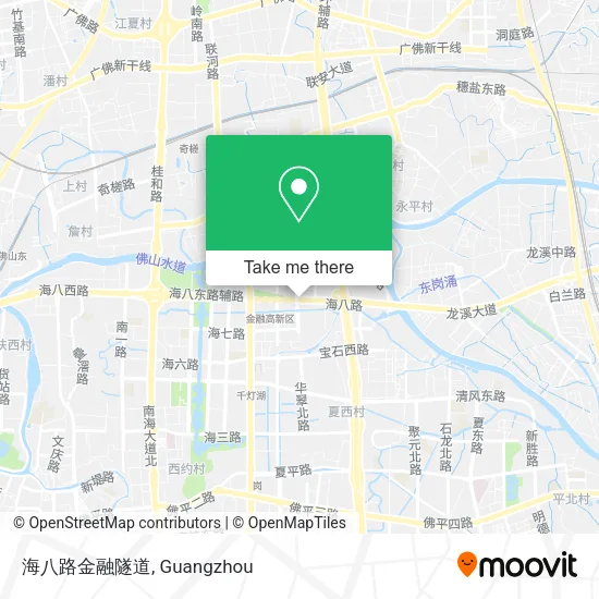 海八路金融隧道 map