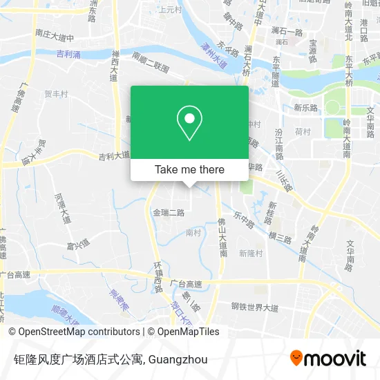钜隆风度广场酒店式公寓 map