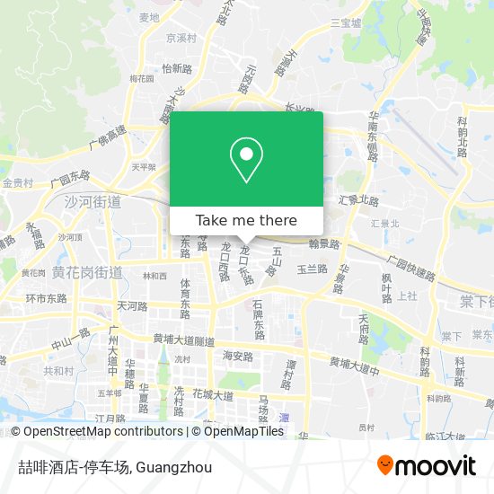 喆啡酒店-停车场 map