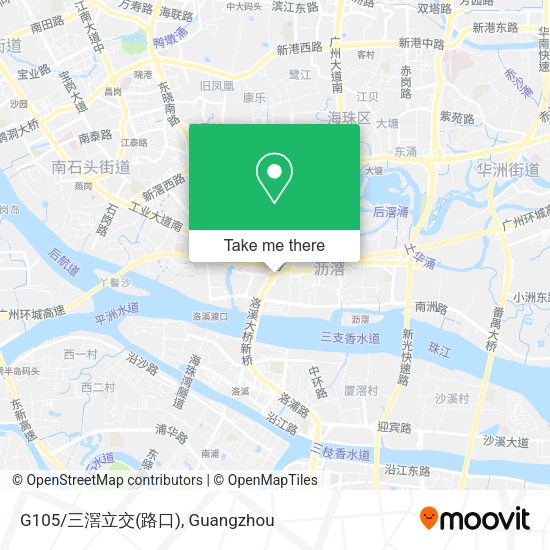 G105/三滘立交(路口) map