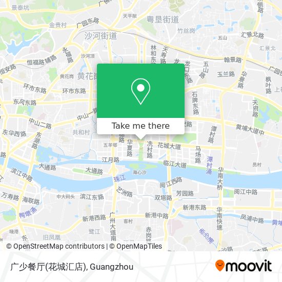 广少餐厅(花城汇店) map