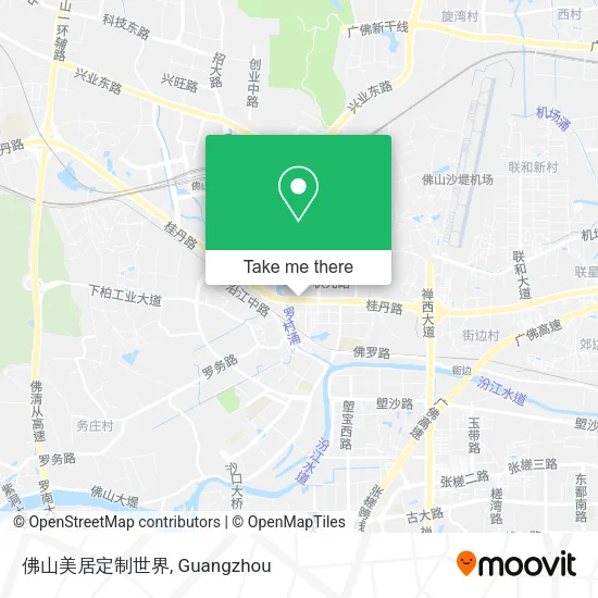 佛山美居定制世界 map