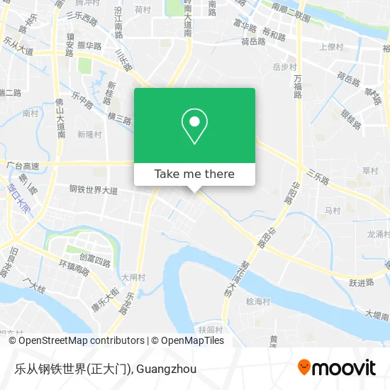 乐从钢铁世界(正大门) map