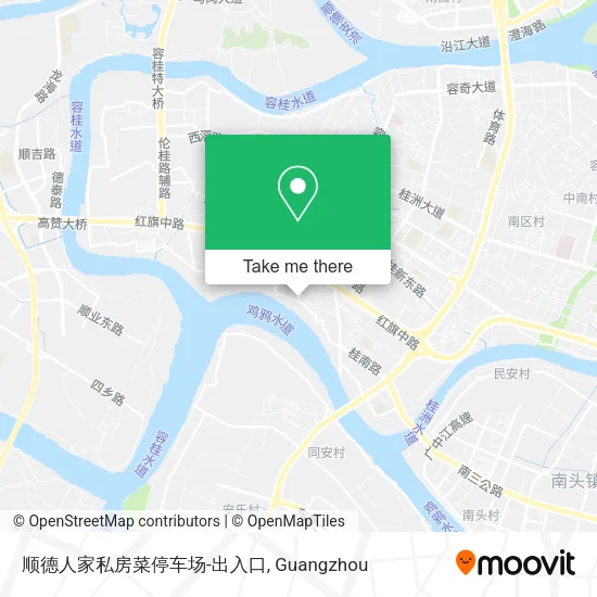 顺德人家私房菜停车场-出入口 map