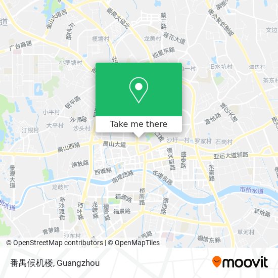 番禺候机楼 map