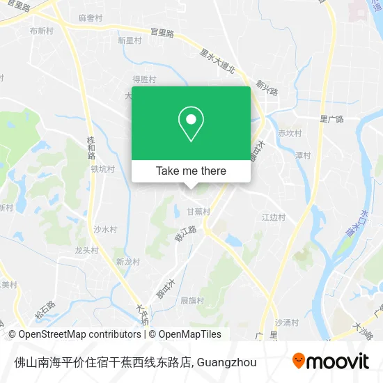 佛山南海平价住宿干蕉西线东路店 map