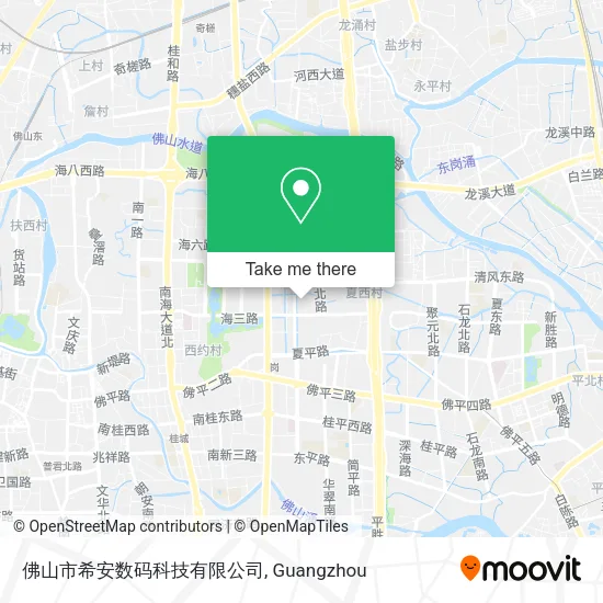 佛山市希安数码科技有限公司 map