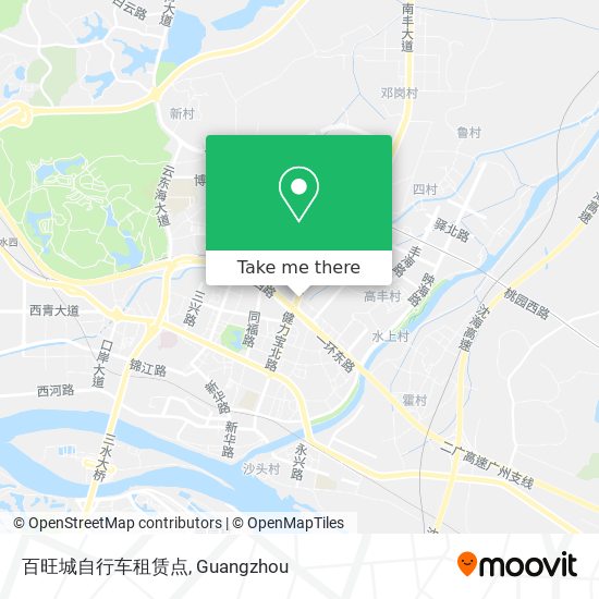 百旺城自行车租赁点 map