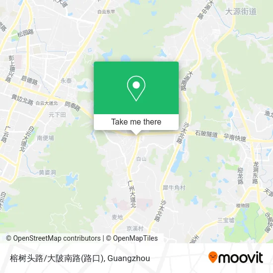 榕树头路/大陂南路(路口) map