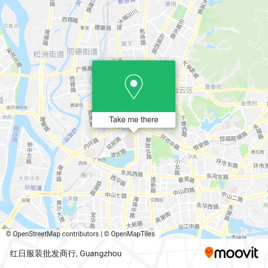 红日服装批发商行 map