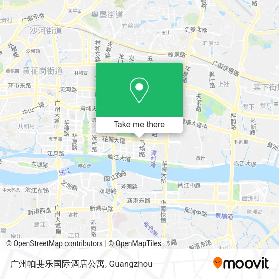 广州帕斐乐国际酒店公寓 map
