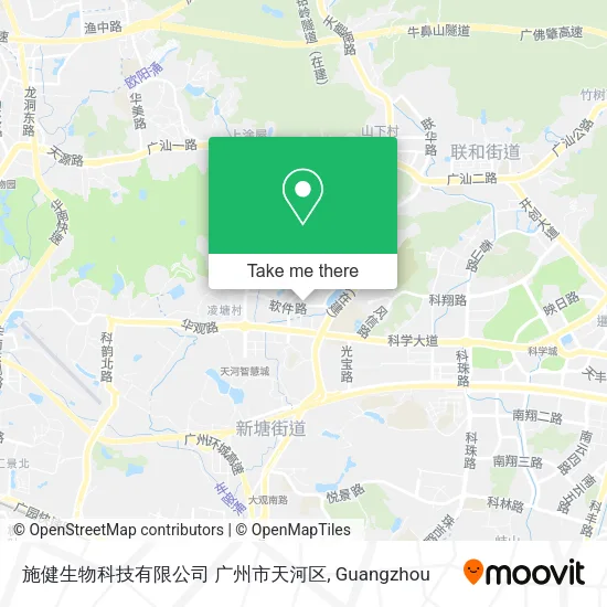 施健生物科技有限公司 广州市天河区 map