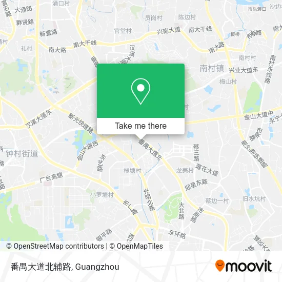 番禺大道北辅路 map