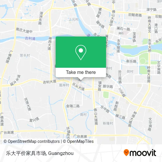 乐大平价家具市场 map