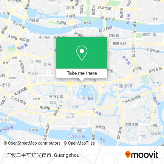 广骏二手车灯光夜市 map