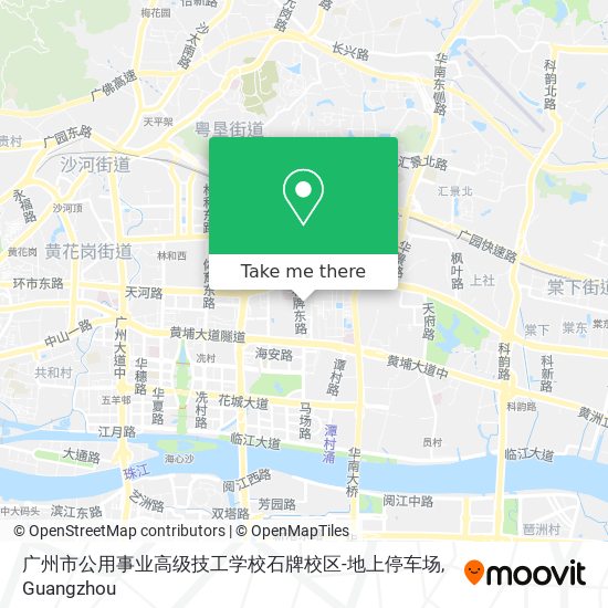 广州市公用事业高级技工学校石牌校区-地上停车场 map