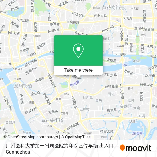 广州医科大学第一附属医院海印院区停车场-出入口 map