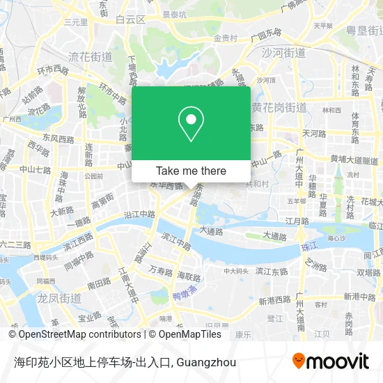 海印苑小区地上停车场-出入口 map