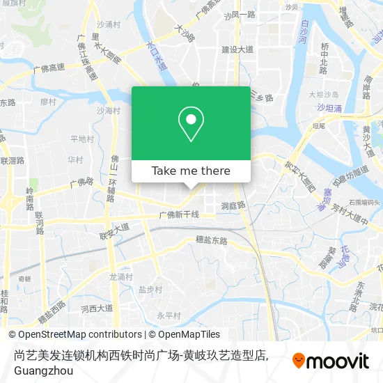尚艺美发连锁机构西铁时尚广场-黄岐玖艺造型店 map