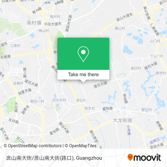 庶山南大街/蔗山南大街(路口) map