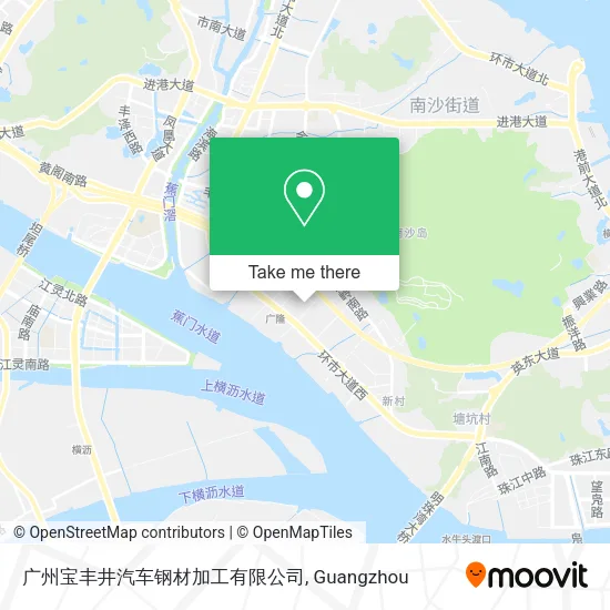 广州宝丰井汽车钢材加工有限公司 map