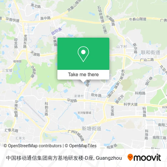中国移动通信集团南方基地研发楼-D座 map