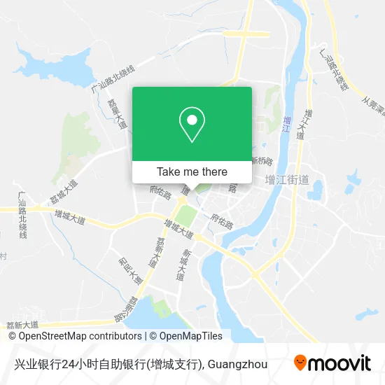 兴业银行24小时自助银行(增城支行) map