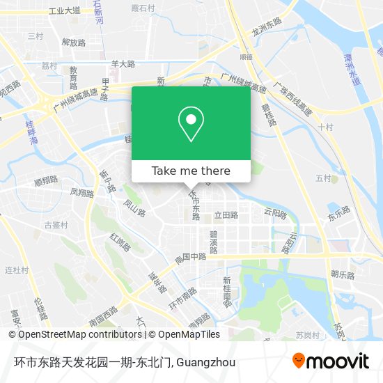 环市东路天发花园一期-东北门 map