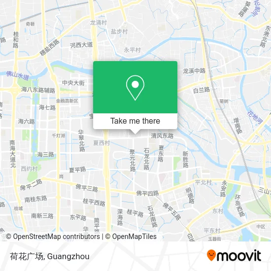 荷花广场 map