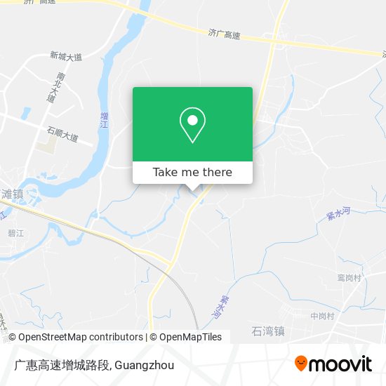 广惠高速增城路段 map