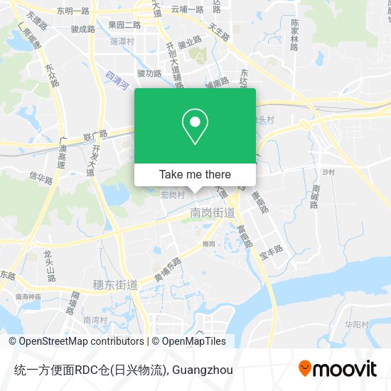 统一方便面RDC仓(日兴物流) map