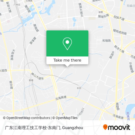 广东江南理工技工学校-东南门 map