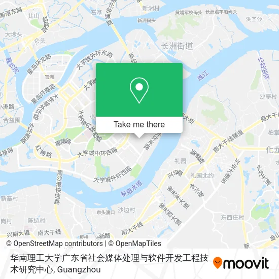 华南理工大学广东省社会媒体处理与软件开发工程技术研究中心 map