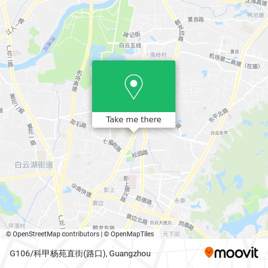 G106/科甲杨苑直街(路口) map