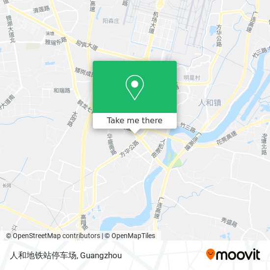 人和地铁站停车场 map