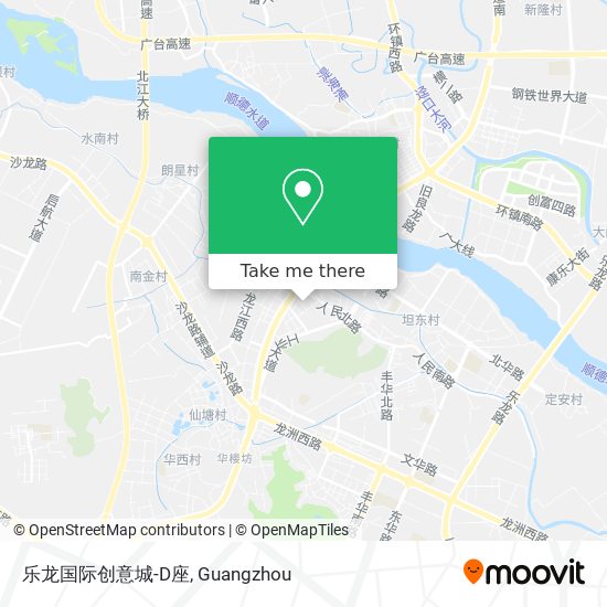 乐龙国际创意城-D座 map